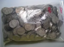 500 CT ($25.00 FACE) 35% SILVER WW2 NICKELS. 1942-45- P/D/S #40