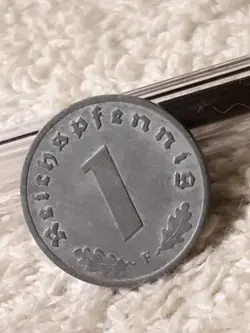 1942 , WW2  1 REICHSPFENNIG ~ GERMAN ~ GERMANY, CIRCULATED,  SEE PHOTOS!