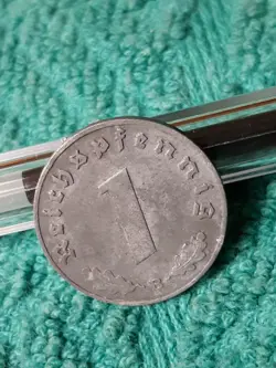 1944 WW2 REICHSPFENNIG~