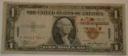 1935 A $1 HAWAII OVER PRINT SILVER CERTIFICATE WW2 EMERGENCY ISSUE FREE SHIPPING