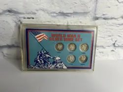 SILVER DIME SET WW2 WORLD WAR II US MINT 1941-1945 READ