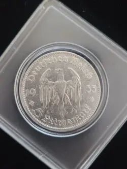 12 COIN LOT - 5 REICHSMARK THIRD REICH NAZI GERMANY SILVER COINS  SWASTIKA WW2