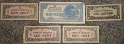 WW2 OCCUPATION JAPANESE INVASION MONEY, LOT OF (11) NOTES, FREE SHIPPING