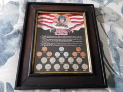 WW2 WARTIME COINAGE FRAMED SET 20 COINS