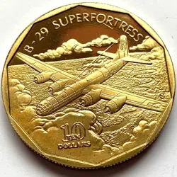 MARSHALL ISLANDS 10 DOLLARS 1991,(WW2 FIGHTER PLANES SERIES - B-29 SUPERFORTRESS