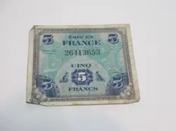 WW2 FRANCE BANKNOTE