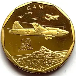 MARSHALL ISLANDS 10 DOLLARS 1991, (WW2 FIGHTER PLANES SERIES - G 4 M)