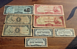 JAPANESE WW2 OCCUPIED CURRENCY ASSORTMENT- CENTAVOS, PESOS, RUPEES