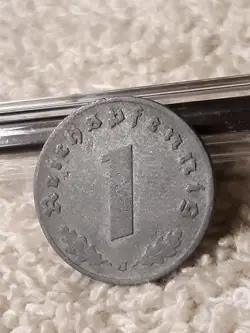 1941 WW2  1 REICHSPFENNIG ~ GERMAN ~ GERMANY, HEAVILY CIRCULATED, HAS FLAWS