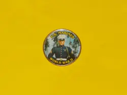 COLORIZED KENNEDY HALF DOLLAR - WORLD WAR 2 - US MARINES K965