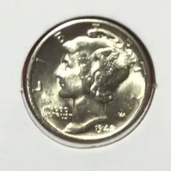 1942 US MERCURY SILVER DIME! WORLD WAR 2! CHOICE UNCIRCULATED! OLD COIN!