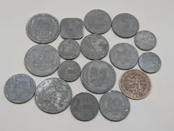 17 X WW2 NETHERLANDS COIN JOB LOT WORLD WAR II OCCUPATION COINS. VINTAGE WWII