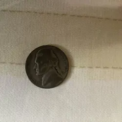 1943 PHILADELPHIA MINT JEFFERSON NICKEL SILVER WARTIME WW2