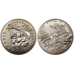1993 D WORLD WAR 2 HALF DOLLAR GEM BU