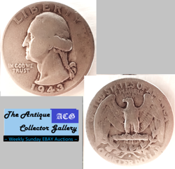 1943 D US DENVER MINT SILVER WASHINGTON QUARTER - WORLD WAR 2