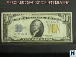 NOBLESPIRIT US SMALL SIZE $10 WW2 NORTH AFRICA BANKNOTE FR. 2309