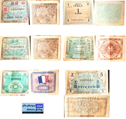 VINTAGE 1943-45? WW2 US MILITARY PAYMENT CERTIFICATES?MPC?AS DEPICTED