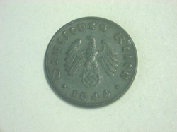1944-D GERMANY 10 REICHSPFENNIG COIN - WW2 NAZI ERA