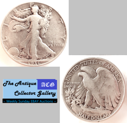 VINTAGE 1936 D?US DENVER MINT SILVER LIBERTY WALKING HALF? PRE WW2?