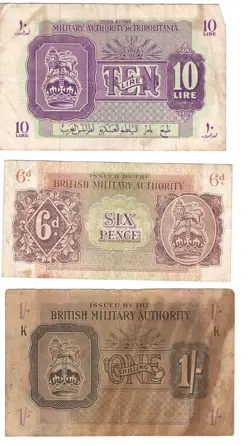 BRITISH MILITARY WW2 BANKNOTES