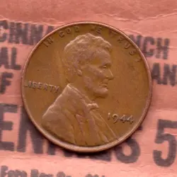 1944 P LINCOLN WHEAT CENT WW2 ERA COIN CIRCULATED