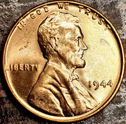 LINCOLN WHEAT CENT-RED