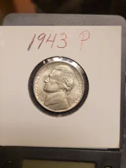 UNCIRCULATED 1945-P PENNSYLVANIA MINT SILVER JEFFERSON NICKEL WORLD WAR 2 WWII