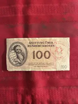 WW2/WWII JEWISH BANKNOTE