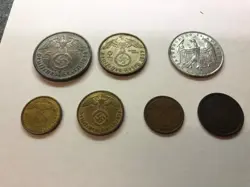SMALL LOT OF GERMAN COINS WW2
