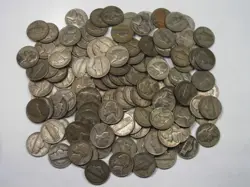 120 (3 ROLLS) SILVER WW2 JEFFERSON NICKELS.  #4