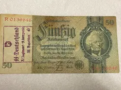 GERMAN WW2 BANKNOTE