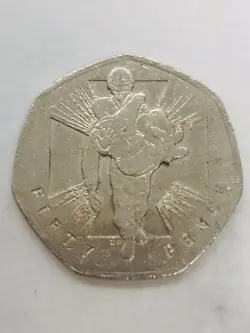 50P FIFTY PENCE COMMEMORATIVE WORLD WAR 2 COIN 2006 WOUNDED SOLIDER CIRCULATED
