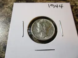 1944 MERCURY SILVER DIME      WW2