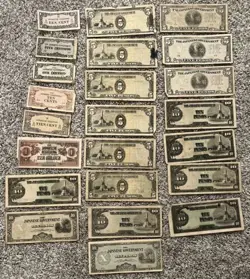 LOT OF WW2 JAPANESE GOVERNMENT BANKNOTES (VARYING CONDITIONS)