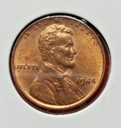 USA COIN    1944  LINCOLN CENT  UNCIRCULATED  STRONG COIN WW2 COIN