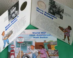 WW2 1991-1995 P WORLD WAR II BU HALF DOLLAR 50C 1993 COIN YOUNG COLLECTOR WWII