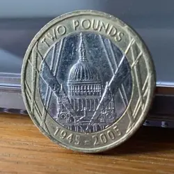 RARE - WW2 SEARCHLIGHTS ON ST PAUL'S £2 COIN - COLLECTORS COIN