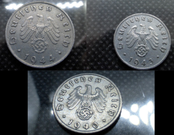 10 REICHSPFENNIG LOT