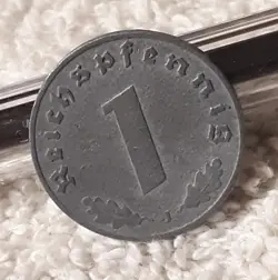 1941 J , WW2  1 REICHSPFENNIG ~ GERMAN ~ WWII GERMANY ~  CIRCULATED COIN ~