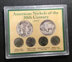 1924-1947 AMERICAN NICKELS OF THE 20TH CENTURY! INCLUDES WW2 SILVER NICKEL!