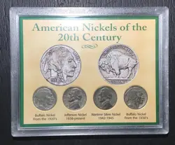 1927-1946 AMERICAN NICKELS OF THE 20TH CENTURY! INCLUDES WW2 SILVER NICKEL!