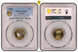 2020 MS64 TWO DOLLAR COIN $2 75TH ANN END OF WW2 PCGS UNC