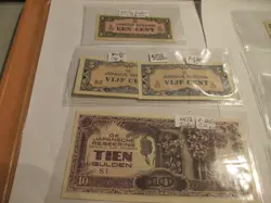 15 DIFFERENT JAPANESE WW 2 WARTIME OCCUPATION CURRENCY