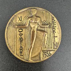 1936 BERLIN OLYMPICS SOUVENIR MEDAL WW2 ERA