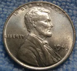 WW2 PENNY 1943 P LINCOLN WHEAT CENT GEM BU STEEL CENT