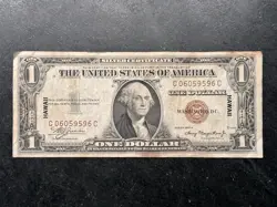 1935 A $1 HAWAII OVER PRINT SILVER CERTIFICATE WW2 EMERGENCY ISSUE CRISP NOTE 3*