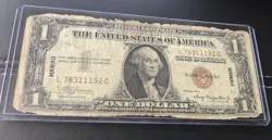 WORLD WAR 2 - 1935A -  HAWAII EMERGENCY $1.00 OVERPRINT NOTE