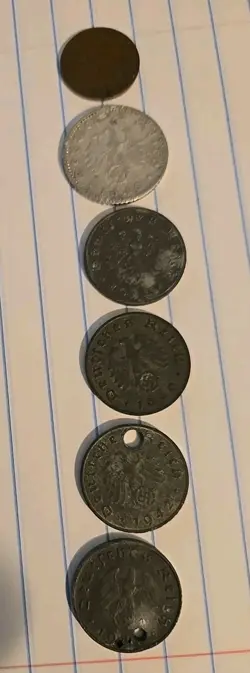 WORLD WAR 2 GERMAN COINS~1937-1942
