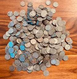 500 STEEL WW2 WARTIME WHEAT PENNY LOT 1943