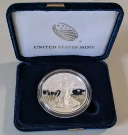 2020 W PROOF AMERICAN SILVER EAGLE V75 PRIVY END WORLD WAR 2 BOX AND COA XF20